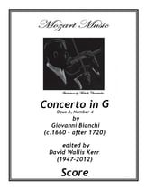 Concerto in G Opus 2 No 4 Orchestra sheet music cover